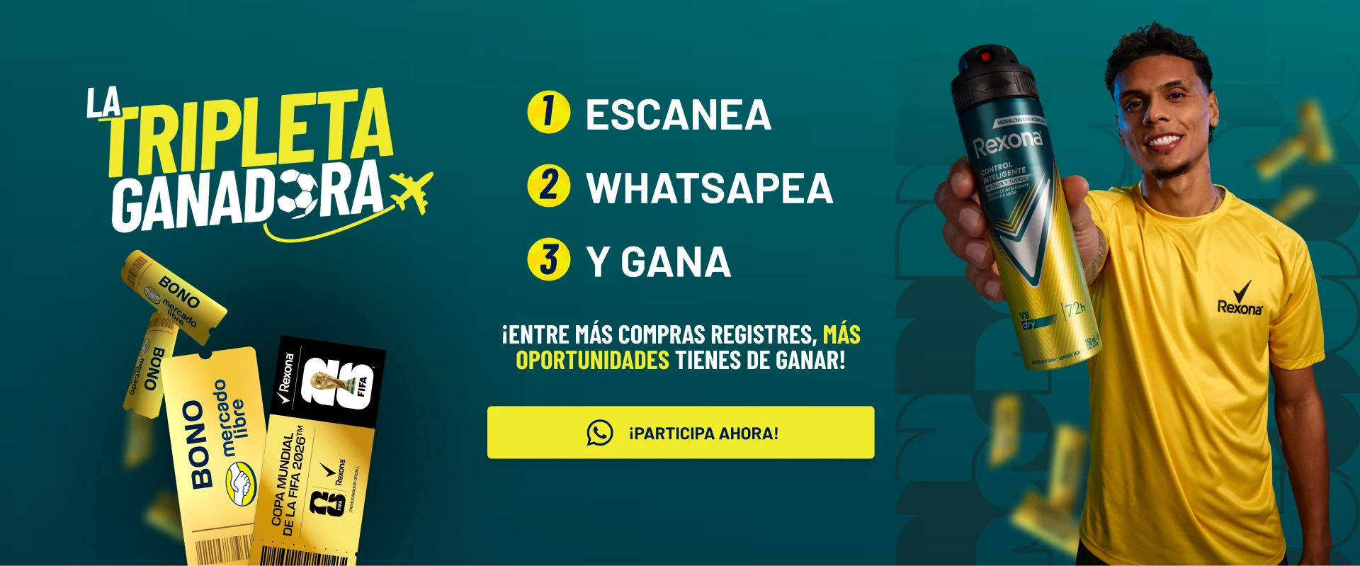 CADA COMPRA PARTICIPA POR BOLETOS