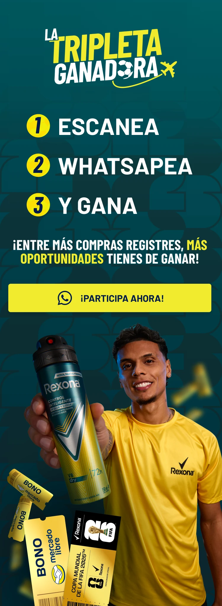 CADA COMPRA PARTICIPA POR BOLETOS