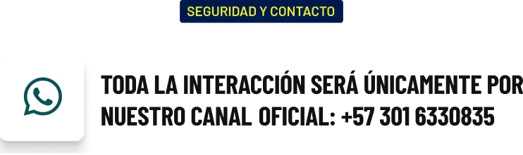 Toda interacción es por nuestro numero oficial 55-7401-7930