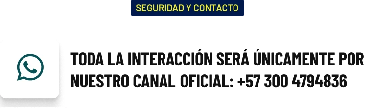 Toda interacción es por nuestro numero oficial 55-7401-7930