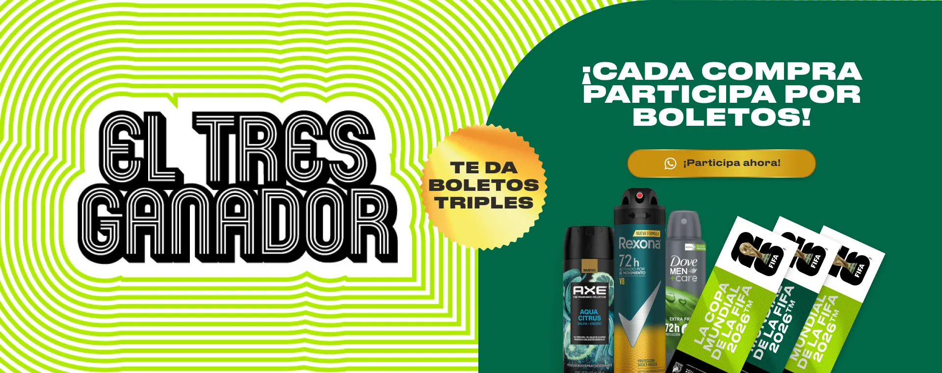 CADA COMPRA PARTICIPA POR BOLETOS